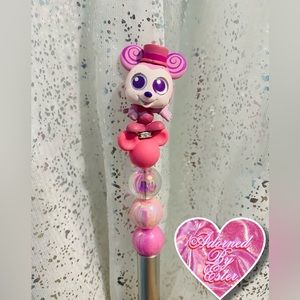 Disney Doorables Pink Mickey Mouse Beaded Pen